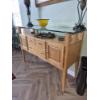 Image 4 : PICKUP IN NORTHFIELD - Perfect Console / Side Table  / Cabinet. With Glass Top