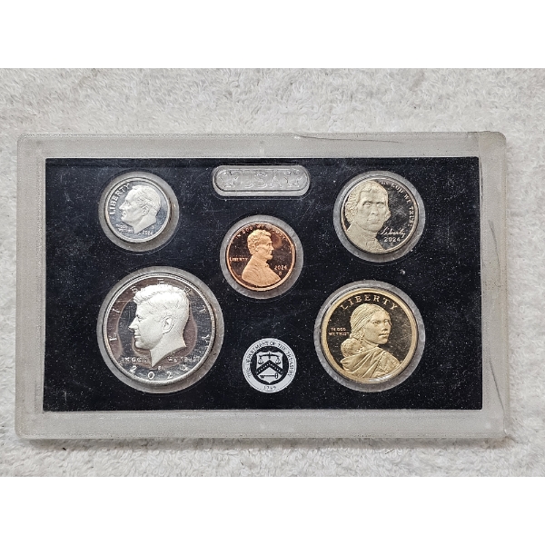 5 Collectible U.S. Treasury Coins in Protective Display Casing - 2024 Editions