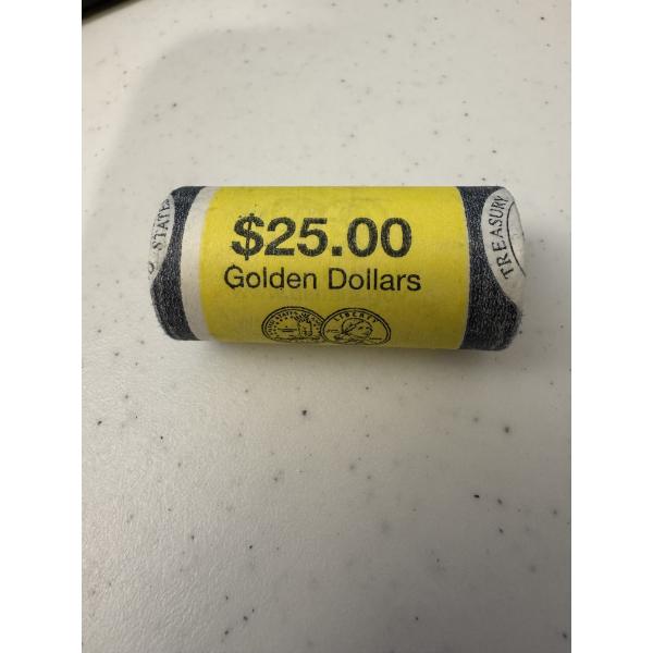 2000 -P United States Sacagawea $1.00 Coin Roll - $25.00 Face Value - Mint Condition