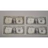Image 1 : (4) $1 Silver Certificates - Series 1935 E, 1957, 1957 A - Face Value: $4.00