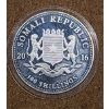 Image 2 : 2016 Somalia 100 Shillings African Wildlife 1 Oz 9999 Silver Elephant Coin