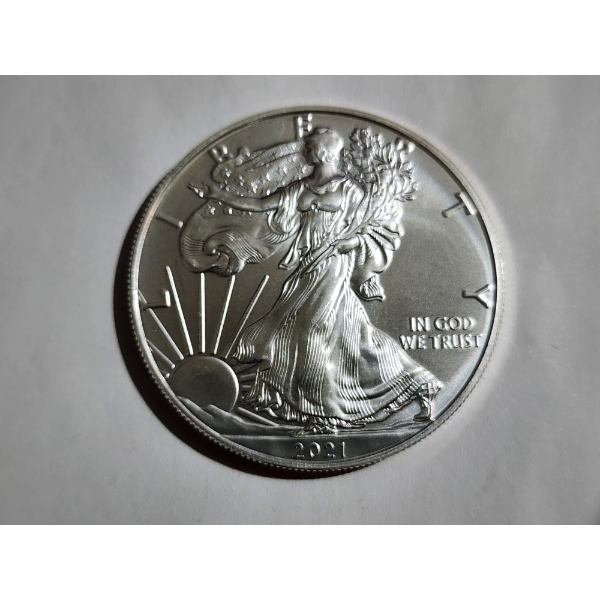 2021 American Eagle 1 Oz Fine Silver Round