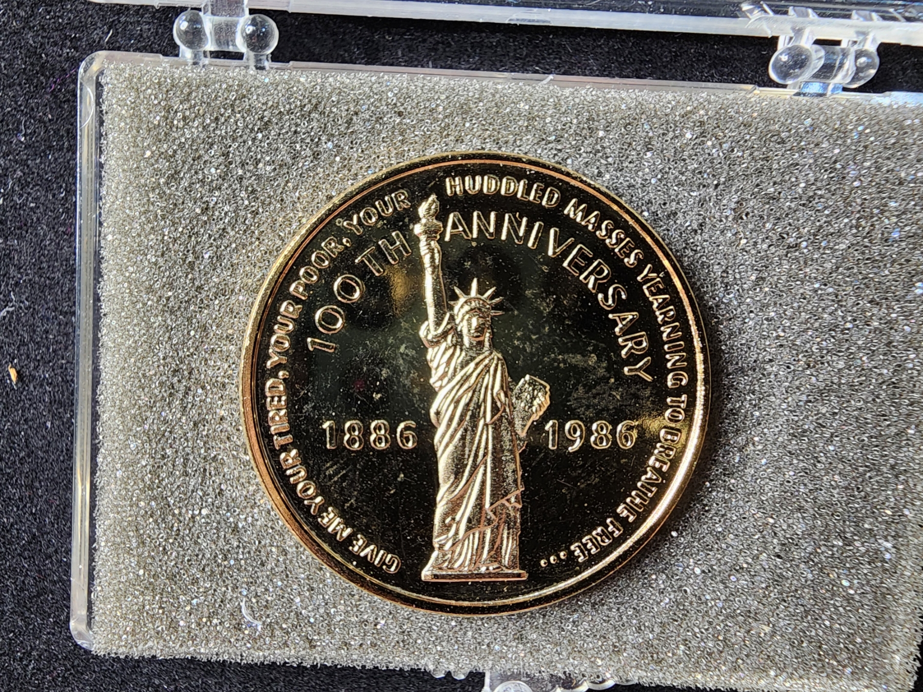 Miss Liberty 1986 100th Anniversary Statue of Liberty Coin in Case ...