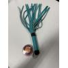 Image 2 : Brand New International 20" Turquoise Leather Whip
