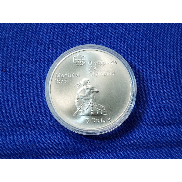 Canadian $5 Silver Coin - 1976 Montreal Summer Olympics Commemorative ASW: 0.7227oz