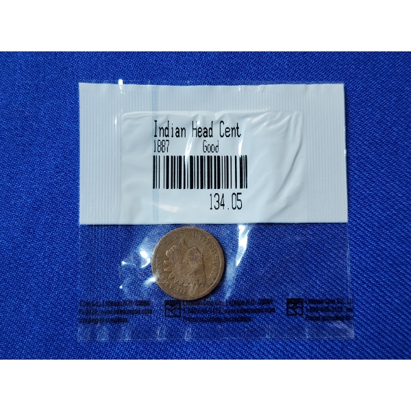 1887 Indian Head Cent - Good Littleton 134.05