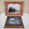 Image 1 : Two Nice Framed Railroad Photographs Including 1941 Union Pacific (4-8-8-4) "Big Boy" ~ TRAINS!
