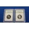 Image 2 : Graded International Numismatic Bureau 1980-S & 1981-S Susan B. Anthony $1 DCAM GEM Proof Coins