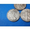 Image 3 : x3 90% Silver Walking Liberty Half Dollars: 1943, 1946, 1944 FV: $1.50