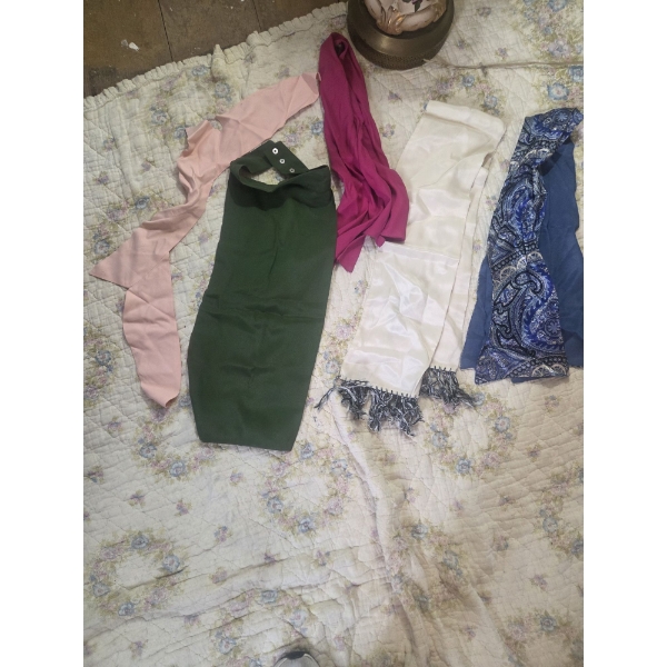 Assorted Vintage Dickies, Scarves and More