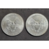 Image 2 : (2) 2014 American Silver Dollars