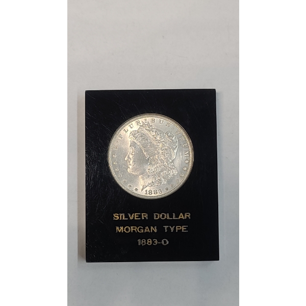 1883-O 90% Silver Morgan Dollar In Acrylic Display