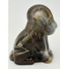 Image 2 : Adorable Degenhart Vintage Glass Dog Figurine- Dapper Gray Slag