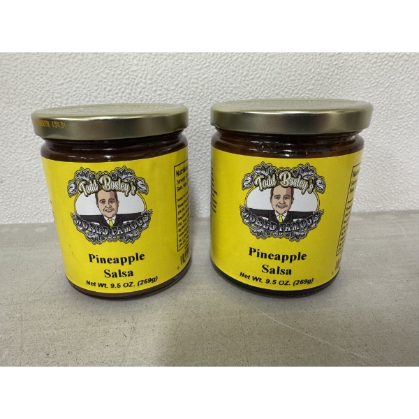 2 - Jars of Todd Bosley's World Famous Pineapple Salsa - Brand New & Delicious