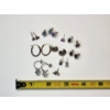 Image 5 : Sterling Silver Earrings: 8 Pairs, 3 Loose, Various Styles - Total Weight: 11.6g
