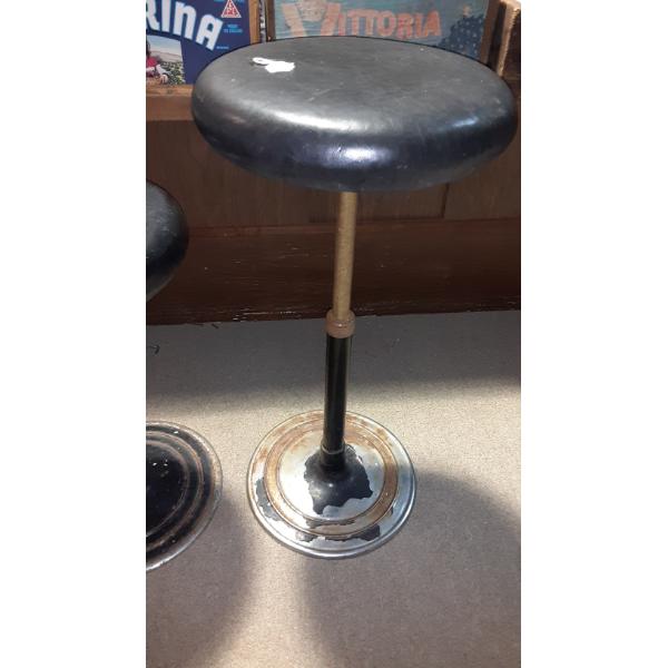 Vintage Revolving Adjustable Counter Stool - Soda Fountain Style - 1 Piece As Shown  Offered Separat