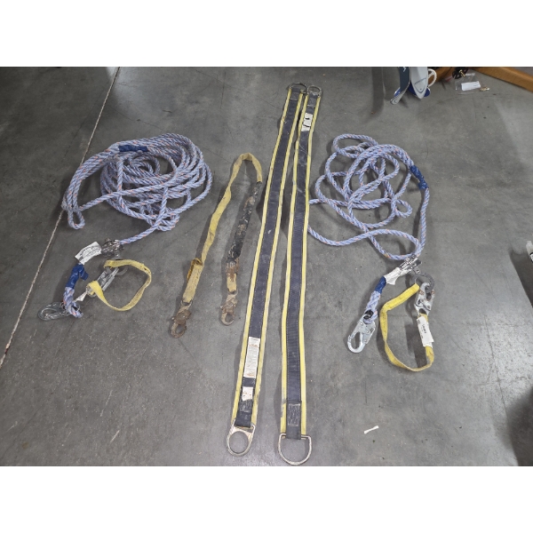 Two Corded Rope With Connectors, And 3 Nylon Straps