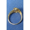 Image 4 : Vintage 14K Gold Diamond Bypass Ring - Size 10 - Weight: 4.0g