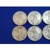 Image 2 : x8 Assorted Years 90% Silver Walking Liberty Half Dollars FV: $4.00