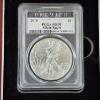 Image 2 : PCGS MS70 United States 2018 Silver 1 Oz .999 Fine Eagle in Nice Wooden Case
