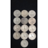 Image 4 : (13) Assorted Years/Mint Marks 90% Silver Washington Head Quarters - Face Value: $3.25