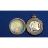 Image 7 : Waltham Norman Rockwell Collection Swiss Made Quartz Pocket Watch & Brass Picture Locket