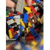 Image 3 : Galvanized Steel Bucket full of Miscellaneous Legos with Lego Builiding Book