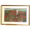Image 1 : Large 20" x 28" Limited Edition Poppies Print - Nicely Framed