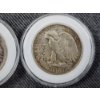 Image 5 : Two 90% Silver Walking Liberty United States Half Dollars in Protective Capsules ~ Face Value $1.00