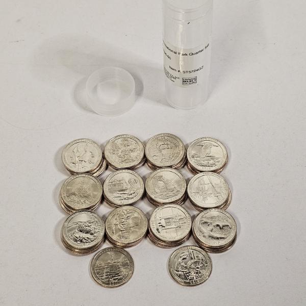 Collection of 50 America the Beautiful National Park Quarters FV: $12.50