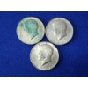 Image 1 : x3 Assorted 40% Silver Kennedy Half Dollars - Face Value: $1.50