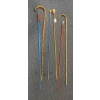 Image 1 : Group Lot - 4 Pcs - Antique / Vintage Walking Sticks - 6 Pcs