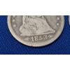Image 2 : 1853 & 1876 90% Silver Liberty Seated Quarter With Arrows - Face Value: $0.50