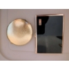 Image 7 : 4 Folding Fans, Vintage Gold Tone And Black Enamel Compact Mirror, & Cigarette Case With Lighter.