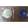 Image 10 : (4) Eisenhower Uncirc Silver Dollars, 1974 Bicentennial Comm Medal & 1974 First Day Cover Medal