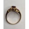 Image 4 : Vintage 10K Yellow Gold Cluster Garnet & Diamond Ring - Size 6 - Weight: 4.3g