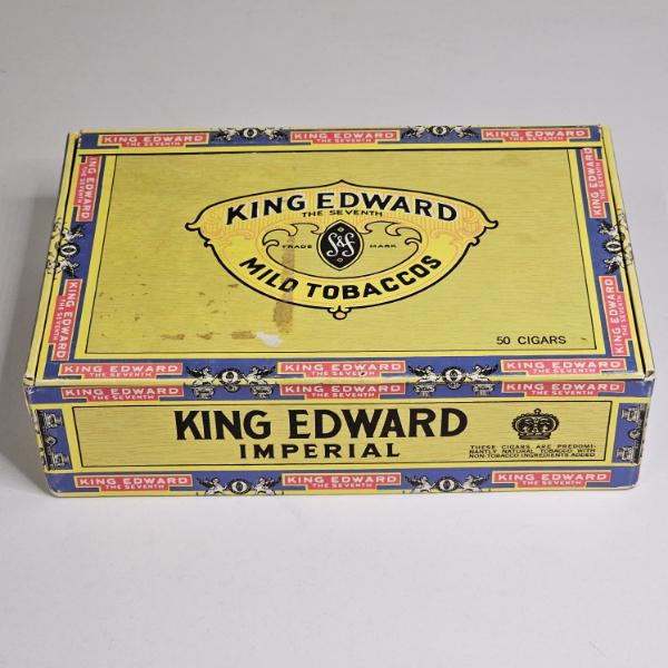 Vintage King Edward Imperial Cardboard Cigar Box