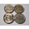 Image 3 : Four Incredible Silver Wartime Nickels ~ All Brilliant Condition! 