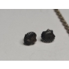 Image 3 : Sterling Silver Shell Stud Earrings & Twisted Rope 20" Necklace - Total Weight: 15.2g
