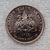 Image 2 : 2025 Ascension Island Quarter Dollar 1/4 oz .999 Fine Copper Coin