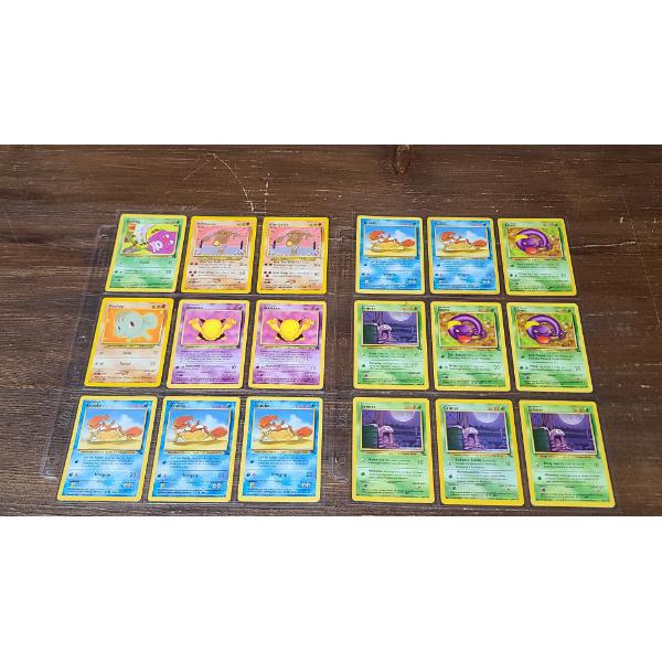 Assorted 90's Pokémon TCG Cards Including Machop & Hitmonlee 