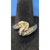 Vintage 14K Gold Diamond Bypass Ring - Size 10 - Weight: 4.0g