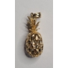 Image 1 : 14K Yellow Gold Hawaiian Pinapple Pendant - Weight: 3.5g 