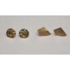 Image 1 : (2) Pairs Of 14K Yellow Gold Studback Earrings - Total Weight: 1.1g