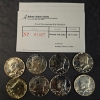 Image 1 : (8) Gold Electroplated Kennedy Half Dollars with COAs