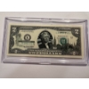 Image 1 : 2003 United States Jefferson NEW YORK $2.00 Bill In Hard Case Holder - Mint Condition - RARE