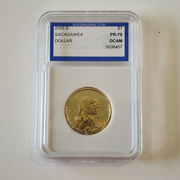 2003-S Sacagawea $1 Coin - IGS PR 70 DCAM 
