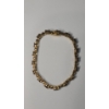 Image 2 : Lovely Gold Plated Sterling Silver 8" Tennis Bracelet With Smokey Quartz - Weight: 15.2g
