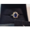 Image 3 : Stunning Matching Set: Sterling Silver Necklace and Ring with Large Blue Stone - TW: 6.6g
Necklace 1
