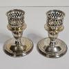 Image 1 : Pair Of 4.5" Vintage International Sterling Weighted Candle Holders (249.8g and 248.7)